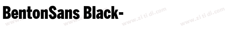 BentonSans Black字体转换